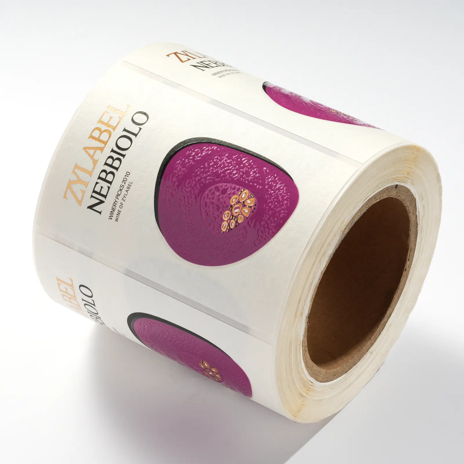 Etiqueta de botella de vino de papel de textura, Impresión de etiquetas de vino, etiqueta privada de vino Etiqueta adhesiva de lámina dorada