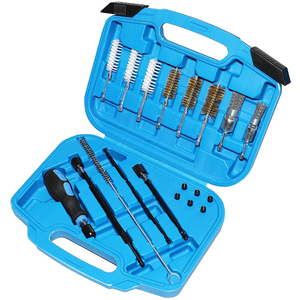 Kit d'outils de nettoyage des sièges d'injecteurs de moteurs <span class=keywords><strong>diesel</strong></span> universels 19 pièces avec tournevis - Product Image 1