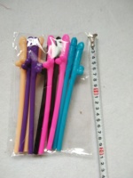 Lot de 10 pailles à boire fantaisie en forme de pénis, couleur chair, pour enterrement de vie de jeune fille, bar et fournitures de fête