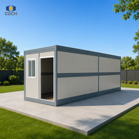 Maison conteneur pliable X, conception pliable pour économiser de l'espace, montage rapide, CE SGS, maison temporaire pour chantier et projets d'urgence