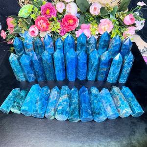 Vente en gros : Pointes de pierre naturelle d'apatite bleue polie, en forme d'obélisque, pour la lithothérapie et l'artisanat de cristaux - Product Image 6