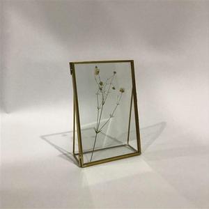 Vintage Rustic <strong>Double</strong> Sided Glass Copper Metal Picture <strong>Photo</strong> <strong>Frame</strong> for Home Deco - Product Image 3