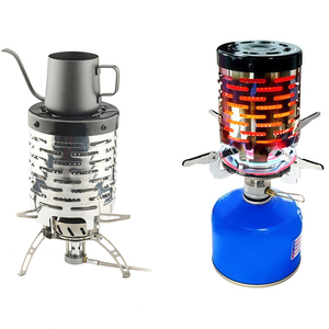 Mini Stufa da Campeggio Portatile in Acciaio Inox con Copertura Riscaldante per Escursionismo, Viaggi e Barbecue - Product Image 3