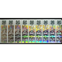 Étiquette industrielle laser anti-contrefaçon, authentique, personnalisable, holographique, imperméable, résistante aux rayures, durable, écologique