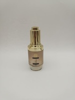 Flacon compte-gouttes en verre pour huiles essentielles, prix d'usine, avec capuchon électroplaqué or/argent de luxe, couleur dégradée givrée, emballage cosmétique