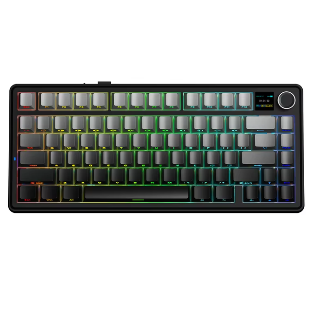 F75 MAX Wired  2.4G Three Mode RGB Gaming Keyboard with LCD Screen