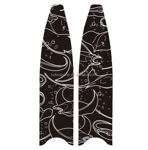 KUBO Palmes de natation en fibre de carbone Freedive Longs ailerons de pêche sous-marine grenouille équipement de poche Freedive flippe - Product Image 4