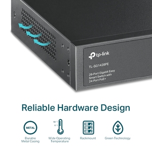 TL-SG1428PE Switch Gigabit Inteligente de 28 Puertos con 24 Puertos PoE+ TL-SG1428PE - Product Image 6
