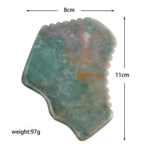 DIY Großhandel Gesichts pflege Gesichts abnehmen Massage gerät Moos Achat <span class=keywords><strong>Gua</strong></span> <span class=keywords><strong>Sha</strong></span> Jade Gesichts massage gerät Kaufen Sie Form Sodagar Achat - Product Image 6