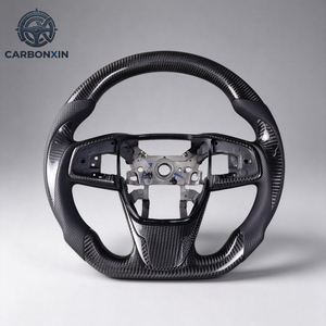 Volant en cuir personnalisé avec LED et fibre de carbone forgée pour Honda Civic 10ème génération 2010 2015 2022 CRV 5ème génération sans airbag - Product Image 6
