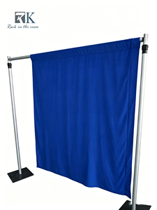Easy install Pipe Kit and Drape Aluminum Standing Curtain System Wedding Backdrop Trade Show Photo Booth - Product Image 1