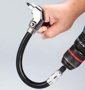 Adaptador de enchufe de taladro eléctrico universal multiusos de 90 grados y 105 grados para herramienta de hardware broca de destornillador compatible con OEM - Product Image 1