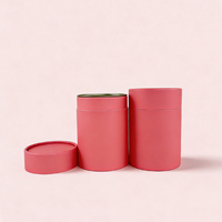 Tube en carton cylindrique personnalisé imprimé pour emballage alimentaire en poudre, avec insert métallique et doublure en aluminium, vente en gros directe usine