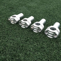 Adaptor peninggi klem setang sepeda motor, aksesori sepeda motor mesin presisi aluminium CNC