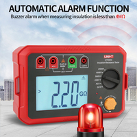 UT502C UNI-T Testeur de résistance d'isolement numérique 2500V CAT III 600V 20Gohm Ohmmètre Mégohmmètre avec rétroéclairage et sélection automatique de gamme