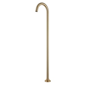 Robinet de lavabo monotrou de style moderne avec support au sol Robinet en laiton avec noyau de valve en céramique Robinet doseur à une poignée - Product Image 3