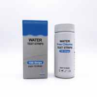 Bandelettes de test de chlore libre (0-10ppm) pour la désinfection/l'eau potable/les aquariums/les piscines/les spas/l'hôtellerie OEM
