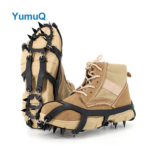 YumuQ bonne qualité 24 pointes antidérapant Traction crampons à glace Crampon Cramponsice neige poignées <span class=keywords><strong>Digue</strong></span> Dentaire - Product Image 6