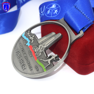 Hersteller Großhandel Custom ized Antique Aserbaidschan Baku Triathlon Wettbewerb FINISHER Running Medal mit Halskette Band - Product Image 4