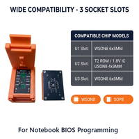 Sonda BIOS 3 en 1 para Lectura y Escritura, Socket WSON8 8X6mm 6X5mm T2, Programador de ROM de Plástico para Reparación de Laptops