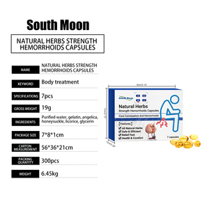 OEM Atacado Chinês Herbal Hemorróidas Cápsulas Hemorróidas Dor Anal Fissura Cápsulas - Product Image 6