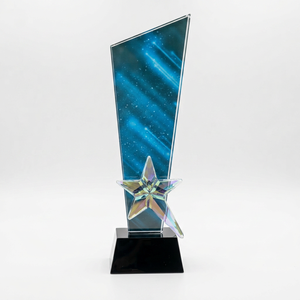 Trofeo de Cristal Premium con Base de Metal Fundido a Presión, Logotipo Personalizado, Portátil, para Premios Corporativos, Excelencia Deportiva, Reconocimiento a Empleados - Product Image 1
