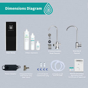 H301 Kangen Origineel Ontwerp Onder-Aanrecht Waterfilter Grote Doorstroming Tank Zelfreinigend Thuis & Hotel Gebruik Elektrisch Huishoudelijk - Product Image 5