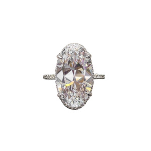 Anello dal Design Ovale, Stile Semplice, Anello da Dito per Donne - Product Image 1