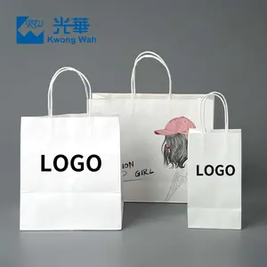 Sacs cadeaux promotionnels portables de mode personnalisés sac en papier de luxe bon marché avec logo