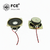 Haut-parleur carré large bande FCE 66x66mm 8Ω 3W pour enceinte Bluetooth/Voix intelligente/Alarme de sécurité/Système de conférence