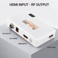 Convertisseur AV Coaxial, boîtier adaptateur, émetteur TV avec télécommande, Mini convertisseur HD vers RF, récepteur TV analogique