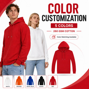 Sudadera con Capucha de Invierno con Logotipo Personalizado, 260 GSM, Algodón, Unisex, para Hombre y Mujer, Tallas Grandes S-4XL, Venta al Por Mayor, OEM, ODM, Marca Privada - Product Image 3