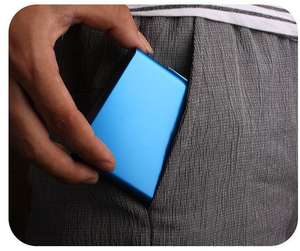 Étui à cigarettes en aluminium Double face Flip Open Pocket 20pcs Cigarette Box Container - Product Image 5