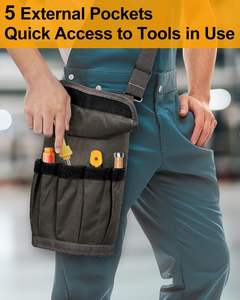 Échantillon gratuit Organiseur d'outils enroulable détachable en Oxford Sac à outils roulant pour mécanicien et électricien - Product Image 3