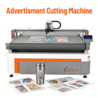 Máquina de Corte CNC Oscilante de Cama Plana con Cuchilla Vibratoria, Cortadora CNC Automática para Publicidad y Textiles