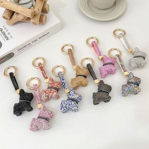 New Rhinestone Keychain Ladies <b>Backpack</b> Accessories Girl Ball Bag Hanging Pendant Tassel Keyring - Product Image 3