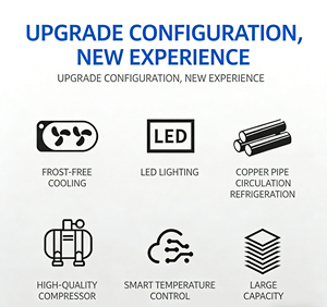 Refrigerador/Congelador Vertical Comercial de Acero Inoxidable con Control Digital y Congelación Rápida - Product Image 4