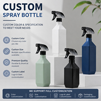 Vente en gros de flacons pulvérisateurs à pompe résistants aux produits chimiques en HDPE de 580 ml pour le nettoyage domestique et automobile