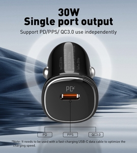 <span class=keywords><strong>Cargador</strong></span> de Coche USB C LDNIO C106 30W PD PPS QC3.0, Carga Rápida, Diseño Mini Oculto para Vehículo, <span class=keywords><strong>Precio</strong></span> de Fábrica, CE ROHS - Product Image 2
