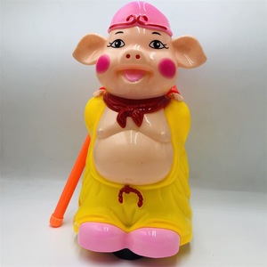 Juguete Musical Eléctrico de Plástico con Forma de Dibujo Animado, Cerdo que Transporta a la Novia, Portátil, Promocional, para Niños - Product Image 3