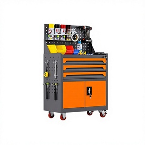 Armoire à outils métallique multifonctionnelle mobile robuste pour atelier de réparation automobile avec tiroirs, chariot à main compact personnalisable SS-GJGC - Product Image 2