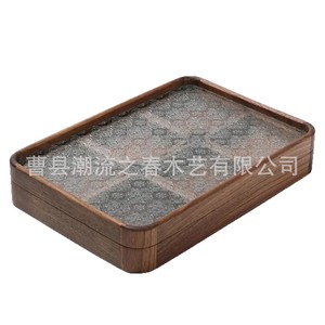 Caja de madera de estilo chino para frutas secas, caja de almacenamiento transfronteriza, plato de frutas para el hogar, caja de almacenamiento de aperitivos, caja de madera para frutos secos - Product Image 5