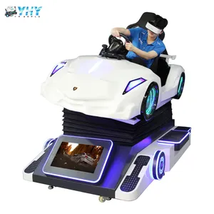 9D VR Experience Virtual Reality 3d Glass Motion Seat Racing Car Driving Simulator In VR