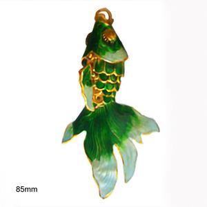 뜨거운 판매 85mm 수제 수집 칠보 fantail 물고기 장식품 크리스마스 선물 - Product Image 4
