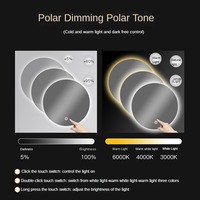 Miroir intelligent de salle de bain à LED avec écran tactile, anti-buée, éclairage intégré, design moderne, indice de protection IP44, miroir intelligent mural pour salle de bain
