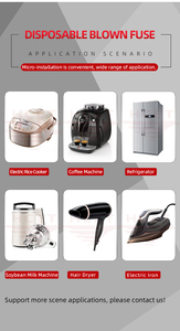 Rh loạt đôi chì nhiệt cầu chì 10A 15A 250V cắt nhiệt độ 130 ° C kiểm soát nhiệt độ thiết bị bảo vệ - Product Image 5