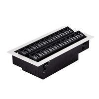 Anti-éblouissement Haute Puissance LED Profil En Aluminium SMD 20W 30W 40W 60W Bijouterie Commercial Lumière Conception LED Encastré Grille Lumière