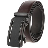 LY36-22323-1 Nouvelle ceinture en cuir à deux couches pour hommes d'affaires avec boucle automatique