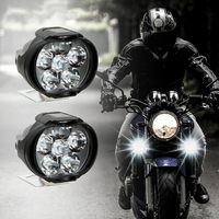 Süper parlak 6 LED motosiklet far beyaz Spot ışıklar elektrikli araç scooter lambası modifiye yardımcı ampuller 2022 yeni