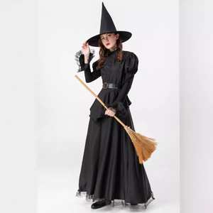 Disfraz de Bruja Negra para Mujer, Conjunto de Disfraces de Halloween para Fiesta de Club Femenino, Cosplay - Product Image 3